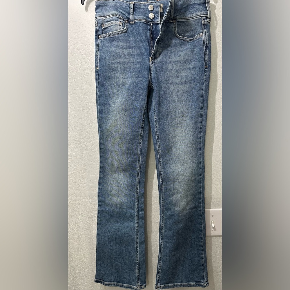 We The Free Blue Straight Leg Jeans